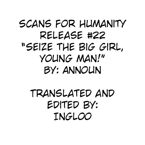 Shounen yo Daishi o Idake | Seize the Big Girl, Young Man!