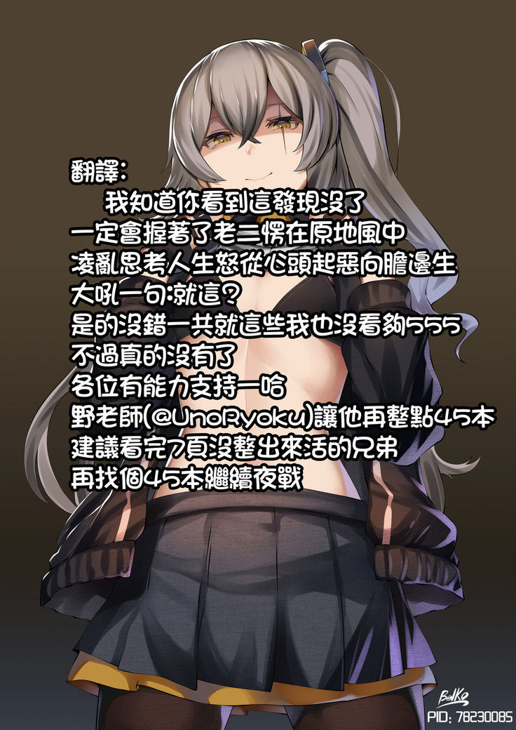 UMP45 no Chippai ga Mitakunaru Hon | UMP45的鋼板想要玩賞