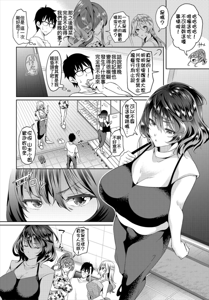 InCha na Ore ga Madougu o Tsukatte Share House de Harem o Tsukutte Mita. Ch. 1-2