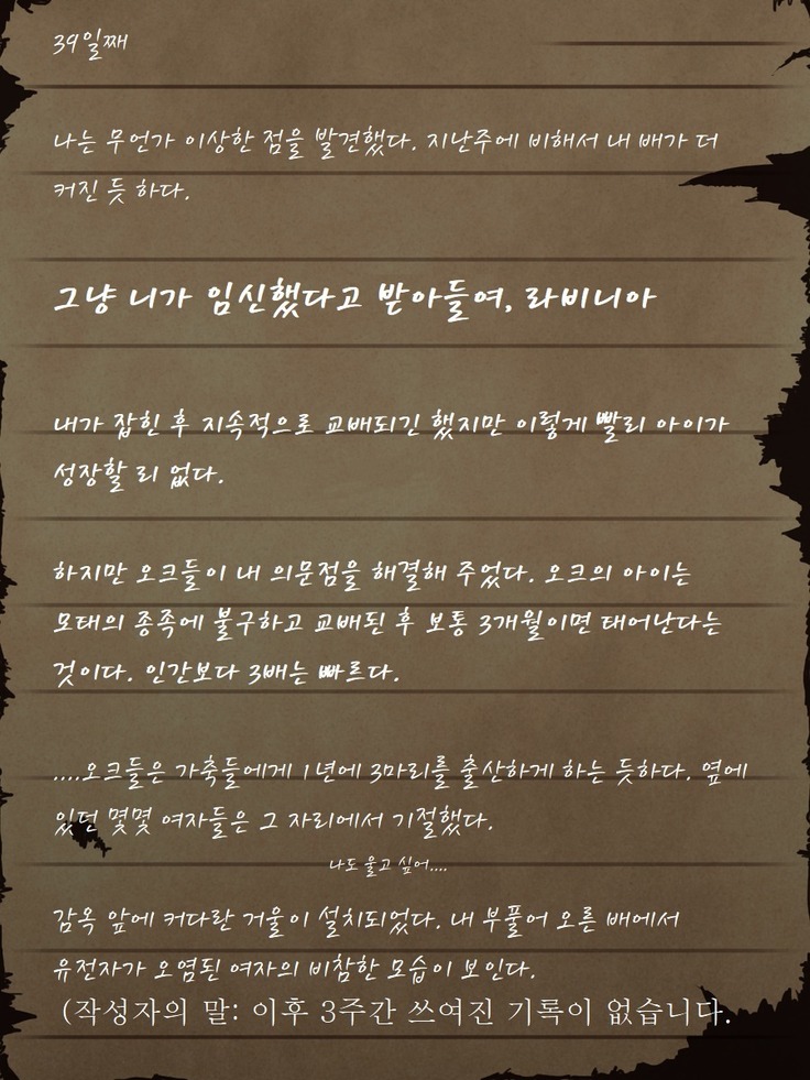 Sage Lavinia's Last Note ~ In the ruin of orc fort ~