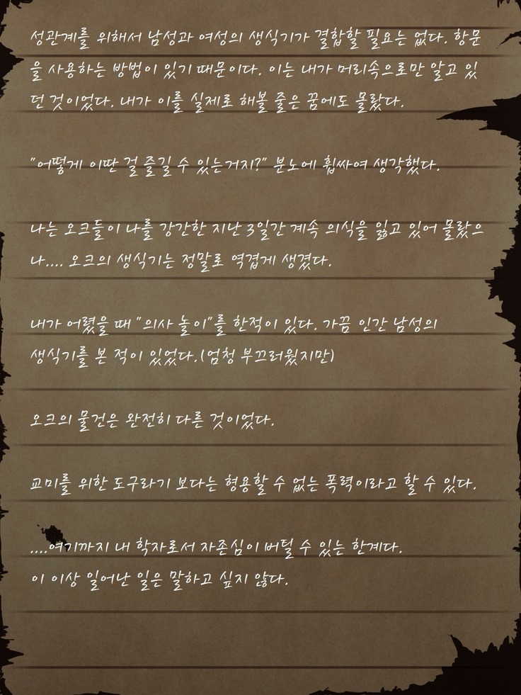 Sage Lavinia's Last Note ~ In the ruin of orc fort ~