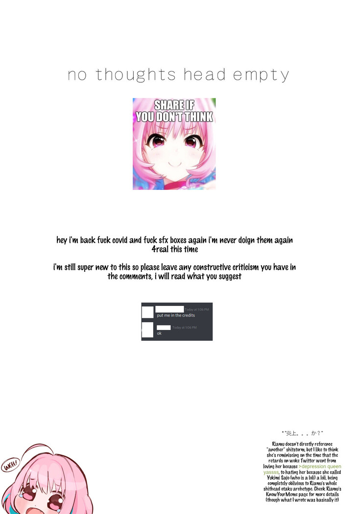 Yumemi Riamu no Ikenai Shoudou | Riamu Yumemi's Irresistible Urges