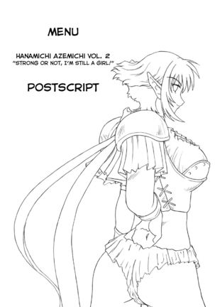 Hanamichi Azemichi Vol. 2 "Tsuyokute mo On'nanoko Nandaka-ra" | Strong or Not, I Am Still a Girl Page #2