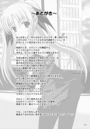 Fate to Nanoha no Tsuukin Rush Page #16