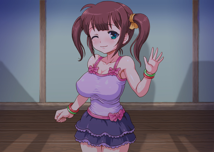 Hatsuikuzakari na Kyonyuu no Meikko o Tenazuke Inran Choukyou Suru Dokushin Oyaji