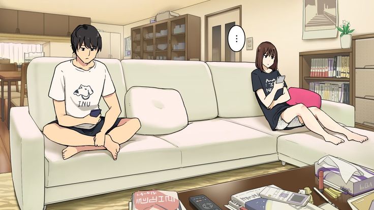 両親が出かけるやいなやリビングのソファーでヤリ始める姉弟