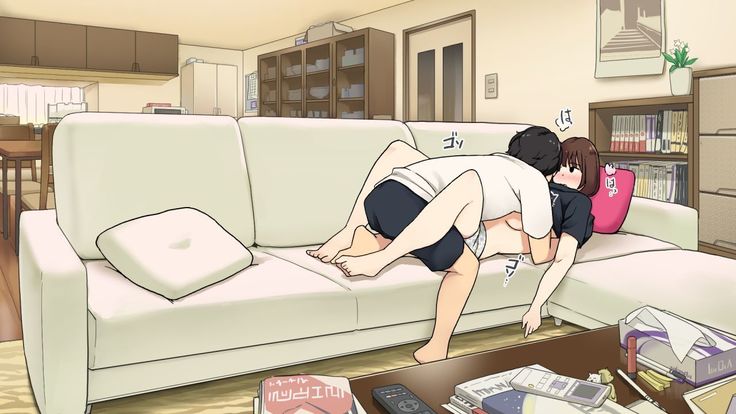 両親が出かけるやいなやリビングのソファーでヤリ始める姉弟