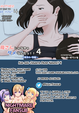 Kaa-san Janakya Dame Nanda!! 4 ~Natsuyasumi Kouhen~ | Mother it has to be you ~Summer Holiday Last Part~ Page #73