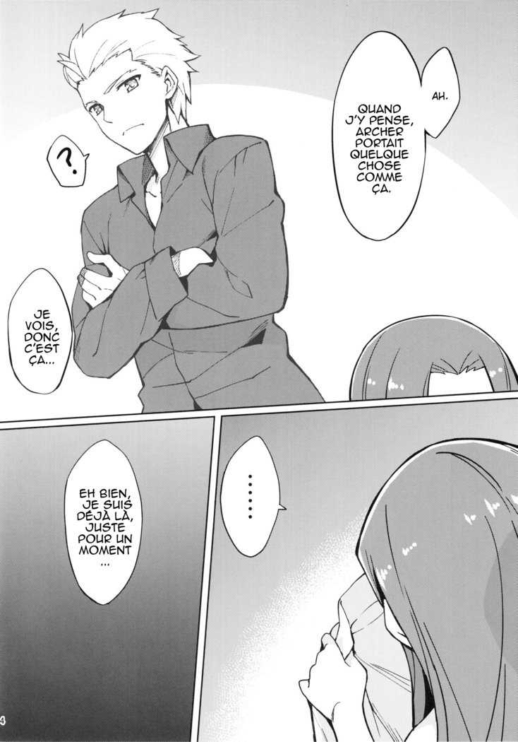  Rider-san to Hadawai Rider and naked white shirt (Fate stay night)