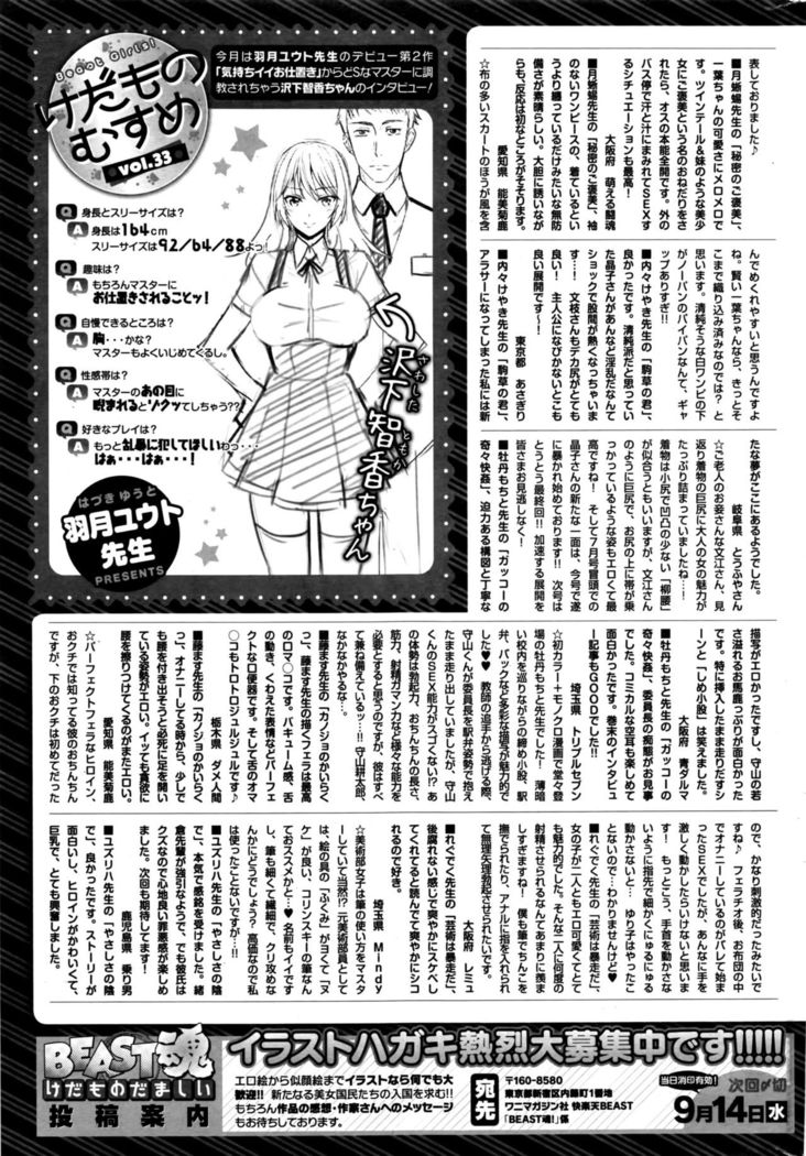 COMIC Kairakuten BEAST 2016-09