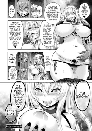 Erona ~Orc no Inmon ni Okasareta Onna Kishi no Matsuro~ | Erona ~The Fall of a Beautiful Knight Cursed with the Lewd Mark of an Orc~ Ch. 1-3 Page #77