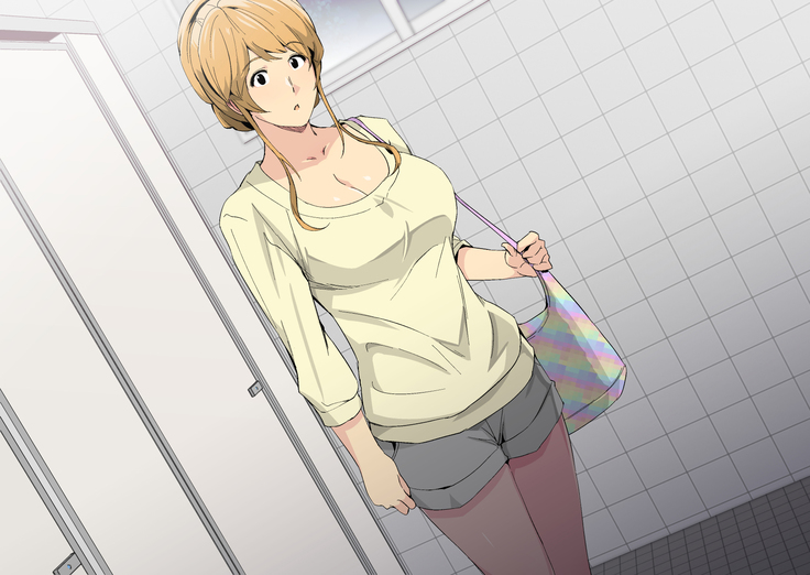 Toaru Kouen no Danshi Toile de, Erokute Kirei na Onee-san to Saikai Shita.