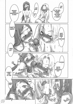 (CT7) [HIGHWAY-SENMU (Maban, Saikoubi)] H-Sen 9 - Erotical Miyasato Bros. (Bleach) [English] {doujin-moe.com} Page #8