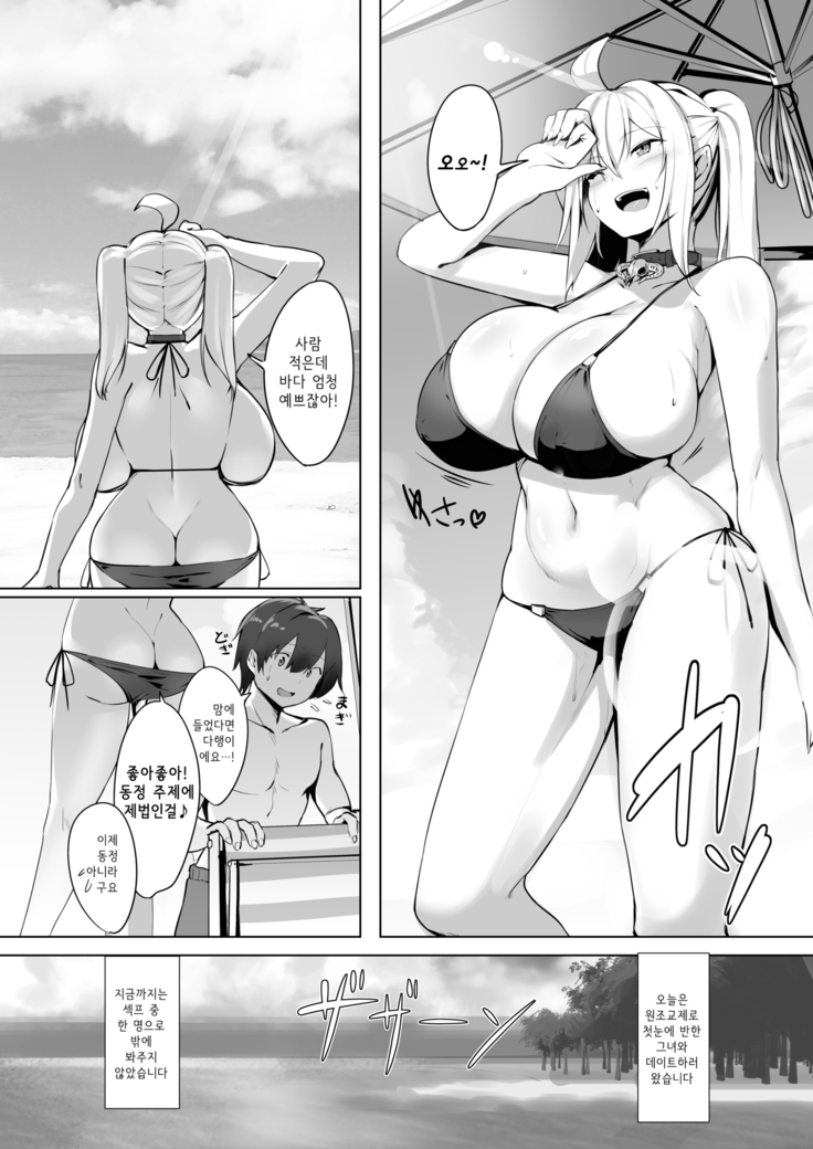 Bakunyuu Gal to Umi H Shitee!! | 폭유 갸루랑 바다 섹스 하고 싶어!!