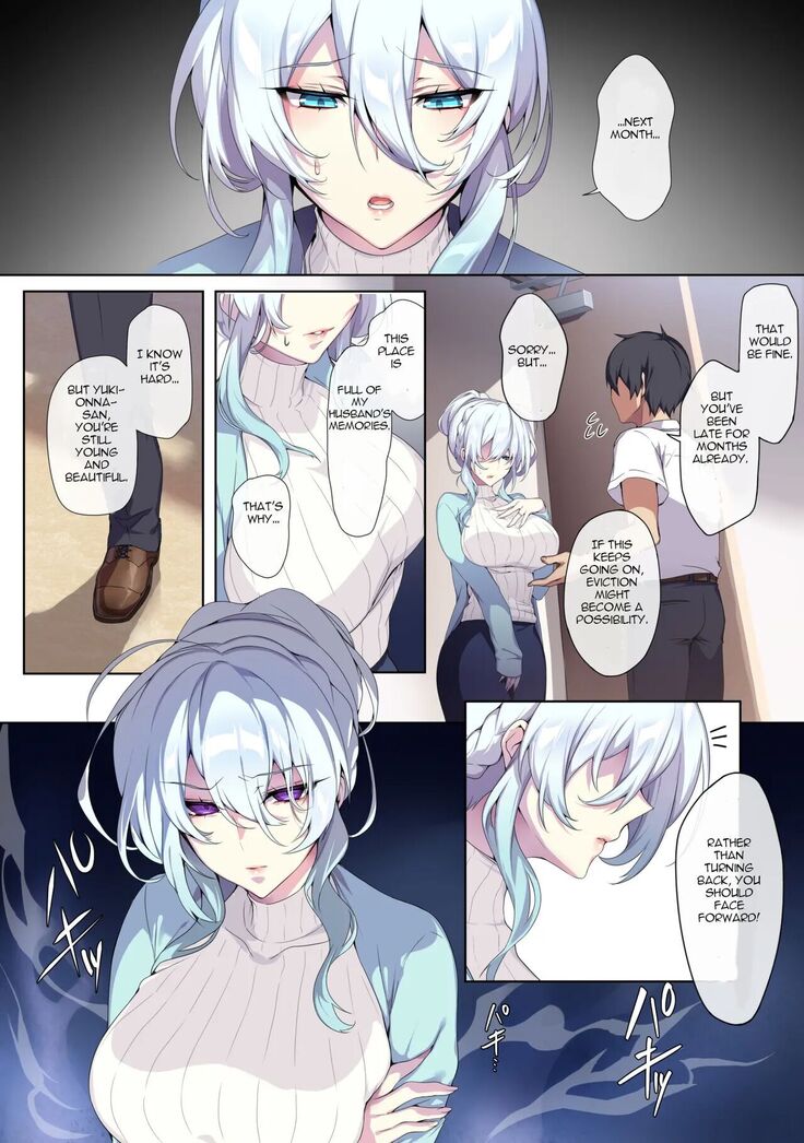 Hitozukiai Ga Nigate Na Miboujin No Yukionna-San To Noroi No Yubiwa