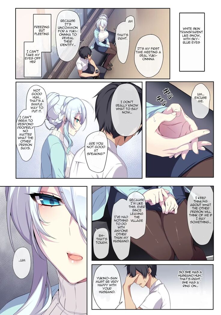 Hitozukiai Ga Nigate Na Miboujin No Yukionna-San To Noroi No Yubiwa