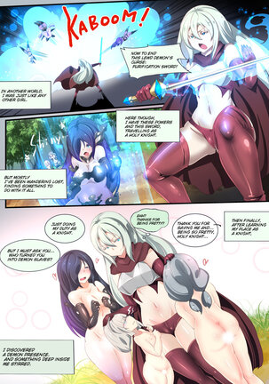 クールな女騎士に転生した元マゾ少女がねんがんの淫魔堕ちするまんが Page #38