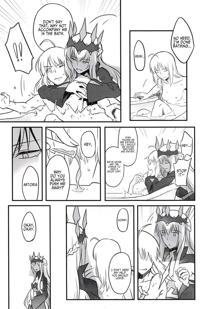 Fate Fanbook #1 Artoria x Morgan