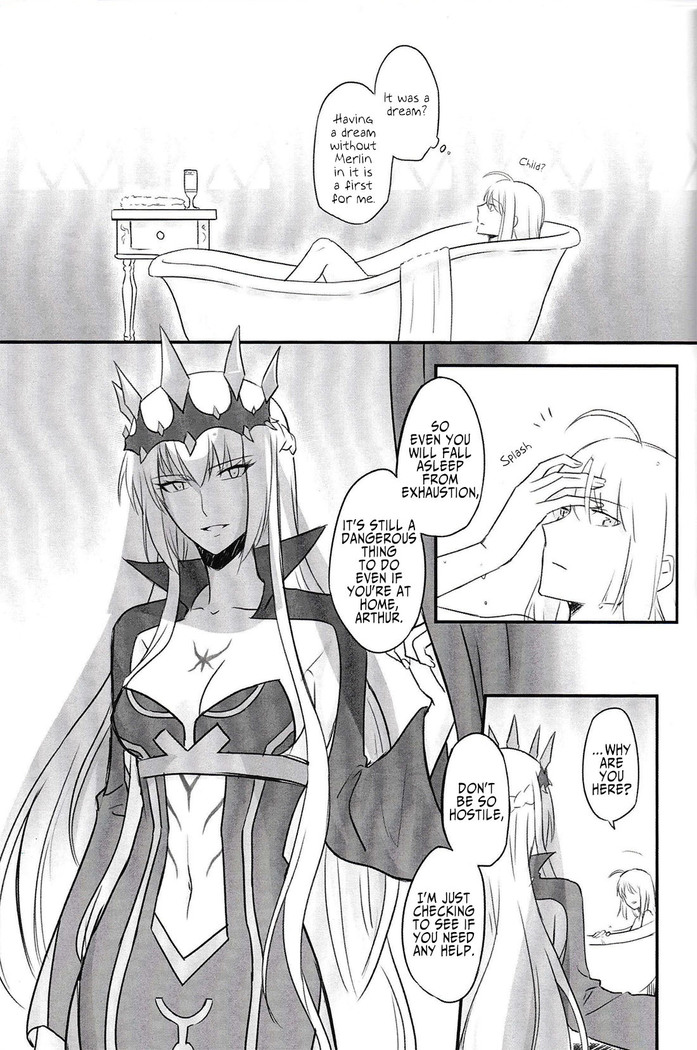 Fate Fanbook #1 Artoria x Morgan