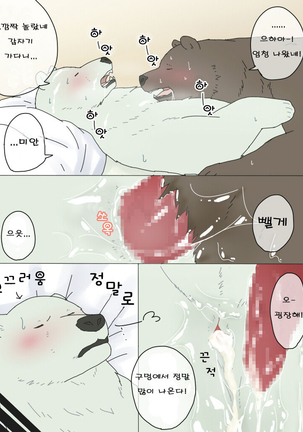 Shirokuma-san to Haiiroguma-san ga Ecchi suru dake | 시로쿠마 씨와 그리즐리 씨가 섹스한 것 뿐 Page #15