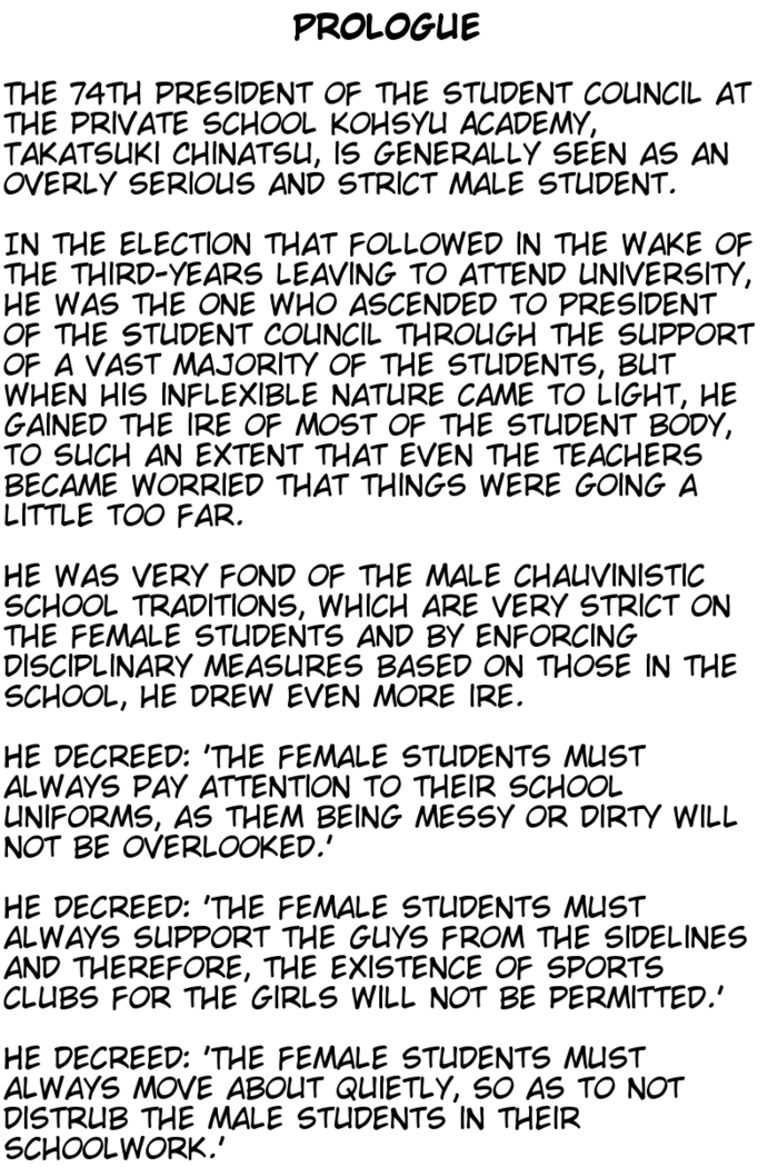 Joseitoka Kaichou | The M-to-F'ed student council president