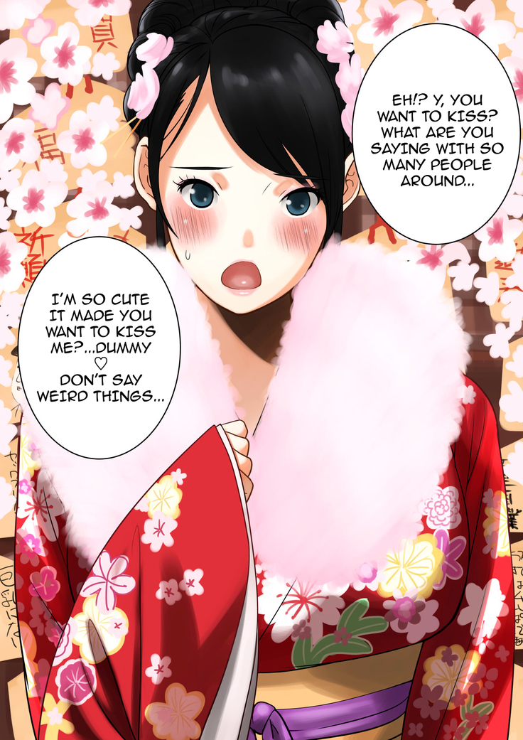 Hatsumoude Yagai de Bishoujo no Oppai