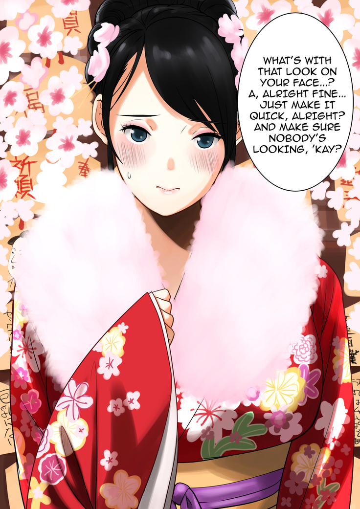 Hatsumoude Yagai de Bishoujo no Oppai