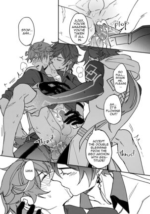 Zhongli + Morax x Tartaglia Page #15