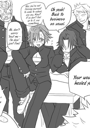 Seitenkango, Shinyuu to | After I got genderbend, my friend and I... - Page 459