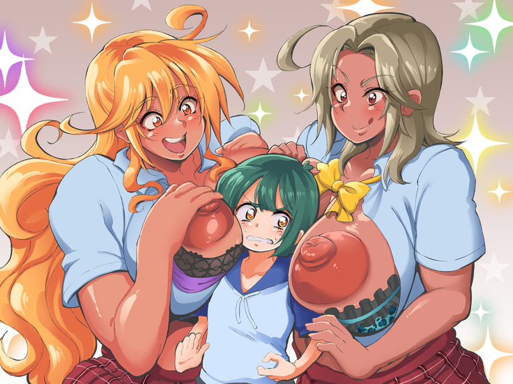 Bakunyuu Kuro Gal OneShota Ecchi