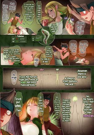 Fel to Mana no Mori -Taieki de Tairyoku Kaifuku sasetekureru Bakunyuu Healer Elf- | Fel and the Forest of Mana -The big titty elf healer recovers my stamina with her bodily fluids- - Page 22