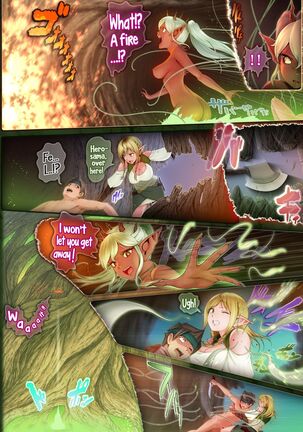 Fel to Mana no Mori -Taieki de Tairyoku Kaifuku sasetekureru Bakunyuu Healer Elf- | Fel and the Forest of Mana -The big titty elf healer recovers my stamina with her bodily fluids- Page #51