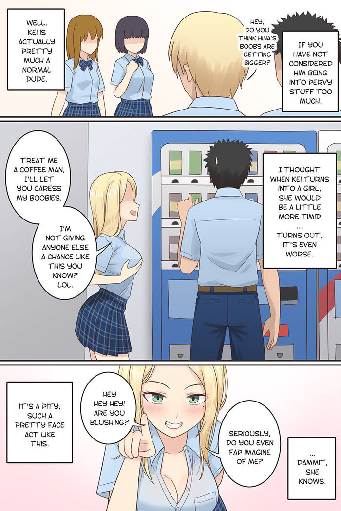 When My Pervy Friend Became a Girl