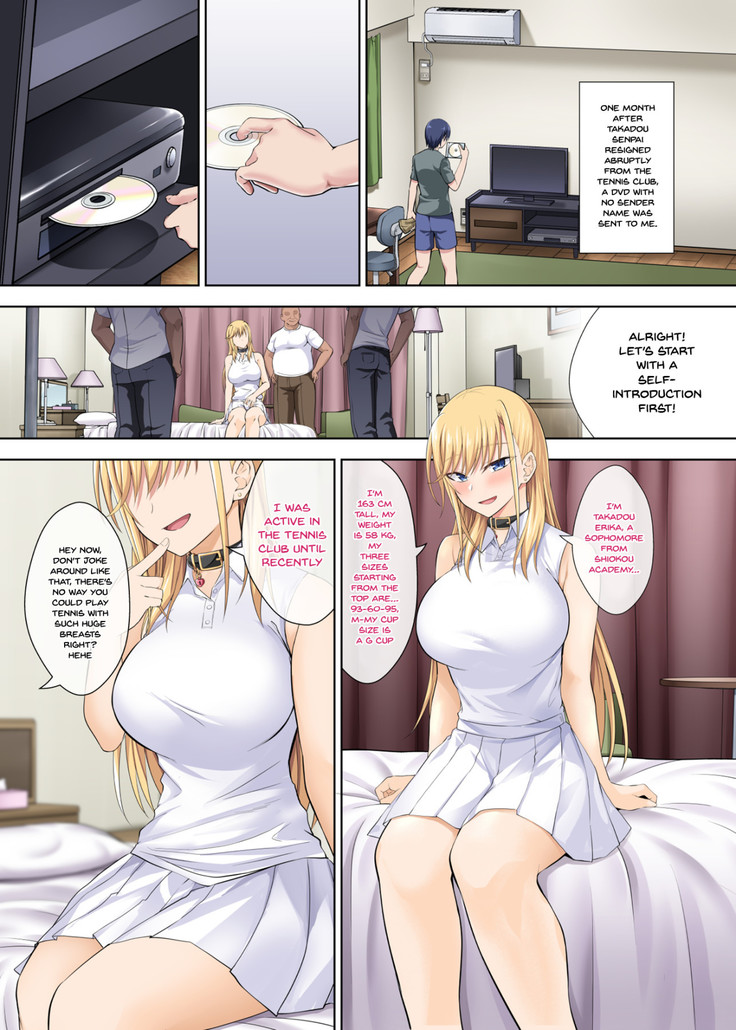 a story of the tennis queen falling into being cock cleaner