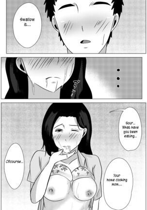 Yobai kara Hajimaru Haha to Musuko no Fuufu Seikatsu | Late night visit leads mother and son to marital relations Page #34