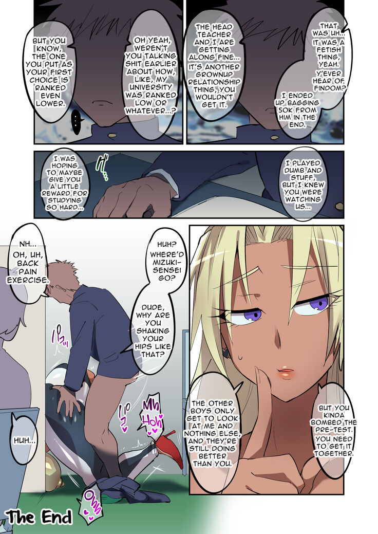 Seken o Nameta Dekashiri Kuro Gal Jukukou ni Seigi no Tettsui | Bringing the Hammer of Justice Down on the Big Booty Tanned Gyaru Cram School Teacher Who Took Everyone for Fools