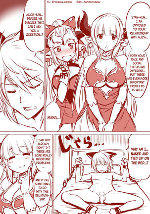 Alicia-san to Aliza-chan no Stan-kun Sakusei Manga | A Manga Where Alicia and Aliza Milks Stan Page #2