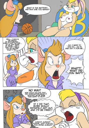 Gadget Hackwrench and Lola Bunny  Translated, Uncensored, Incomplete.