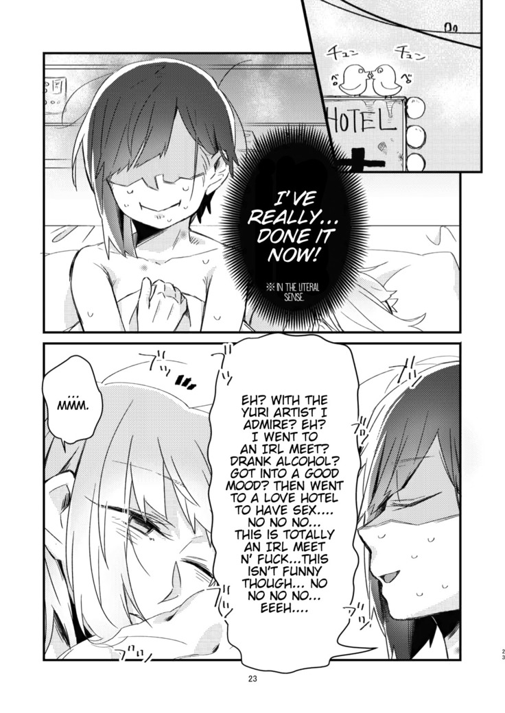 Akogare no Yuri Eshi-san to Off-Pako Shitatta wwwww | I Had IRL Sex with the Yuri Artist I Admire wwwww