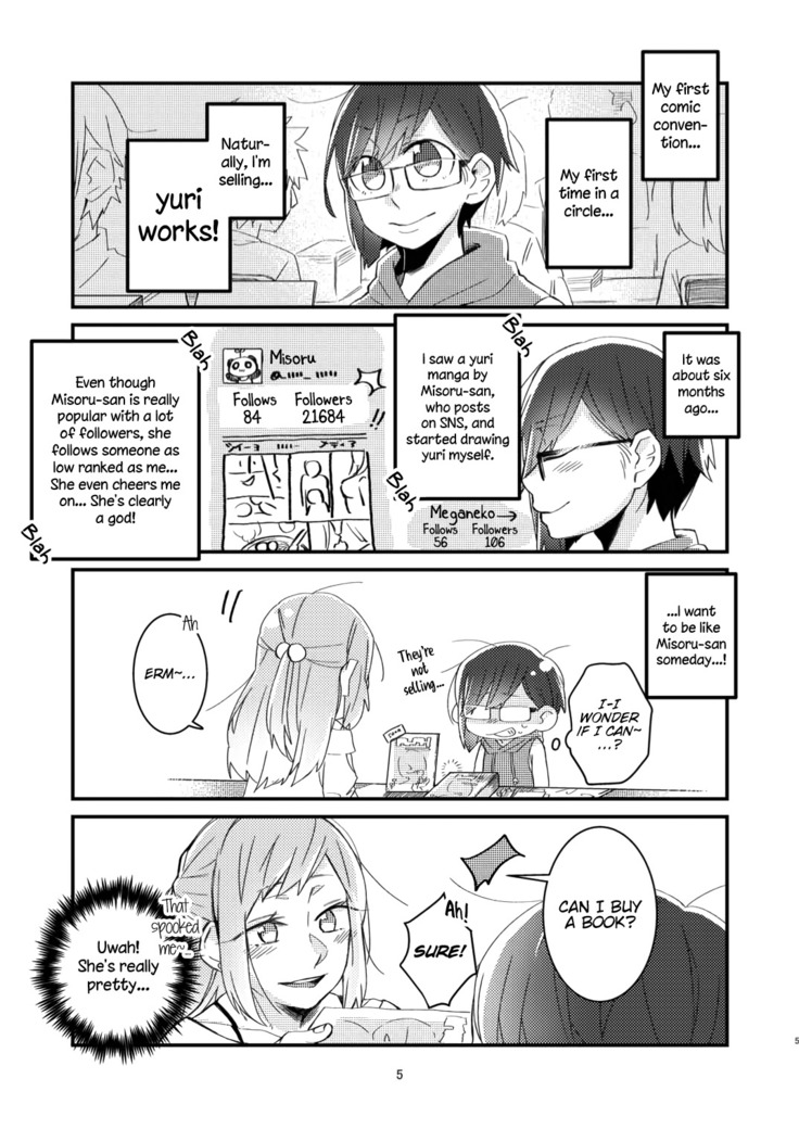 Akogare no Yuri Eshi-san to Off-Pako Shitatta wwwww | I Had IRL Sex with the Yuri Artist I Admire wwwww