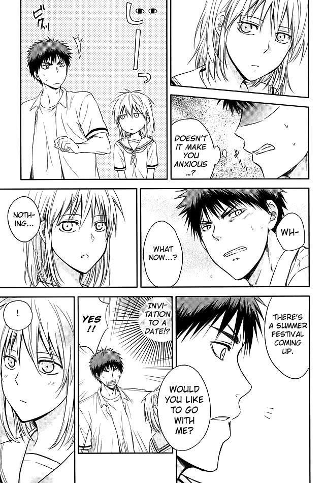 Kagami-kun to Kuroko-san no Natsu.  english biribiri