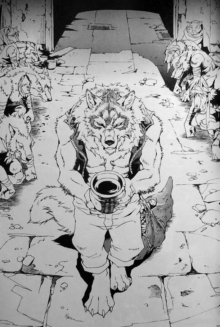 THE WILD LEG wolf