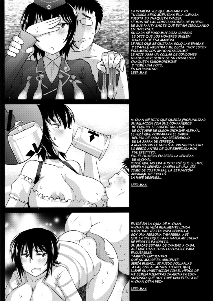 Girls & Semen 2 ~Nishizumi Maho ga Sukebe Oyaji to Enkoudou Shoubu! Seishi Tekkoudan Shuuchuu Shageki de Shojomaku Soukou Kantsuu & Dengeki Seishoku Sakusen Sarechau Hon~