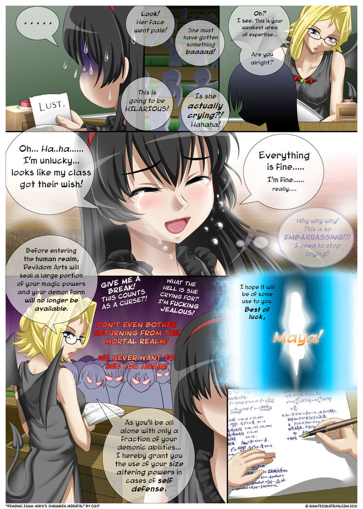 Demonic Exam: Maya's Shrunken Mortal