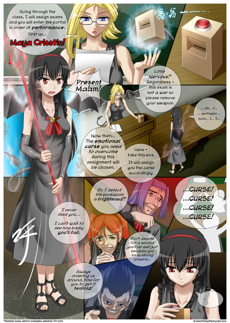 Demonic Exam: Maya's Shrunken Mortal