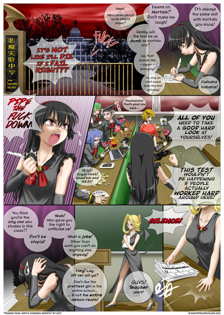 Demonic Exam: Maya's Shrunken Mortal