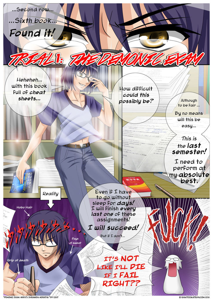 Demonic Exam: Maya's Shrunken Mortal
