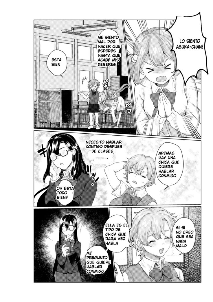 2D Comic Magazine NTR Les Kanojo ga Kanojo o Netottara Vol. 1 Ch. 3  [Spanish][Mugidanshi Fansub]]