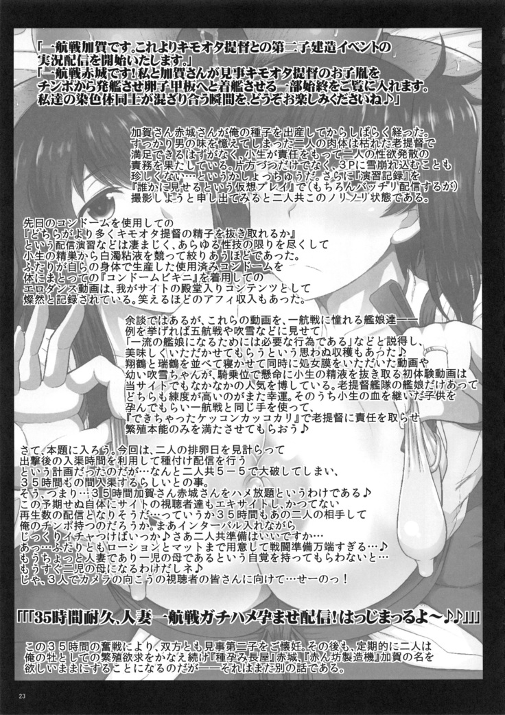 艦娘絶対受精作戦報告書 純真むちむち爆乳艦娘達がひたすら他所の鎮守府のキモオタ提督に着弾放精！白いオタマジャクシで托卵されちゃう本まとめ。