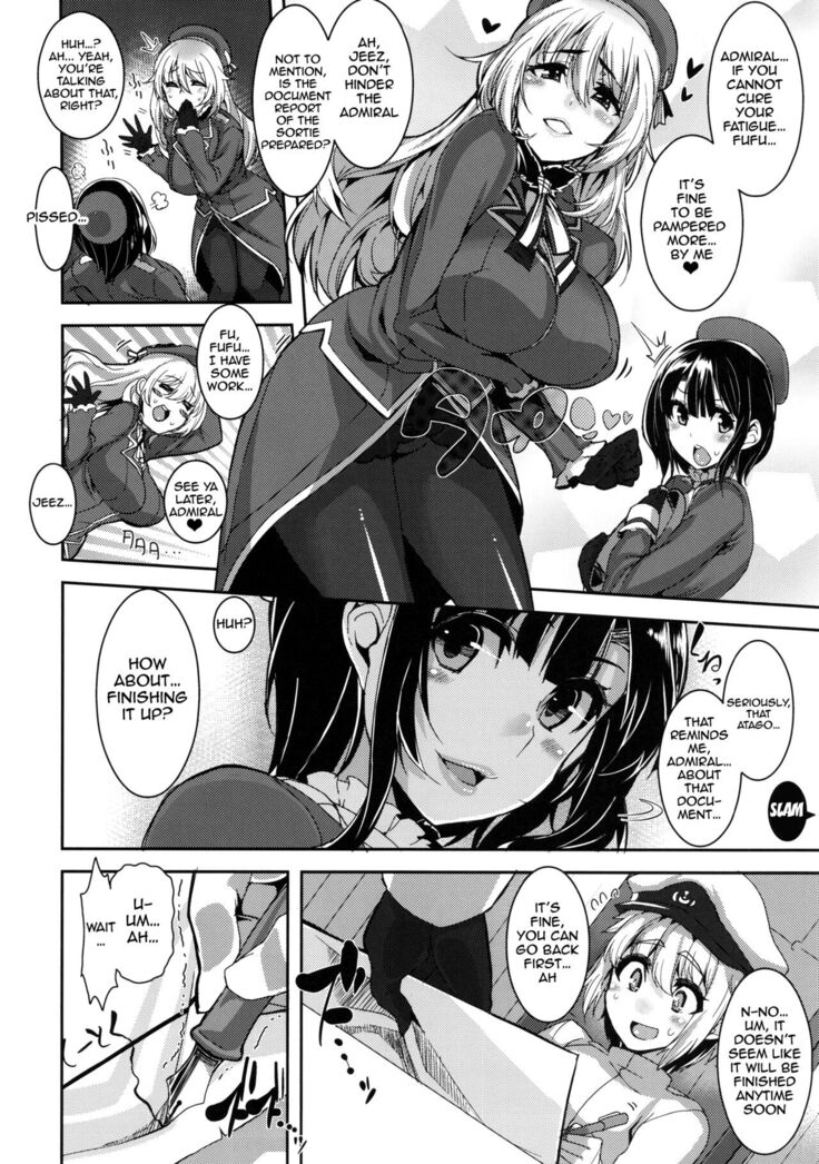 (C87) [HBO (Henkuma)] Chicchai Teitoku to Takao-san to Atago-san | Tiny Admiral, Takao-san, and Atago-san (Kantai Collection -KanColle-) [English] {doujin-moe.us}